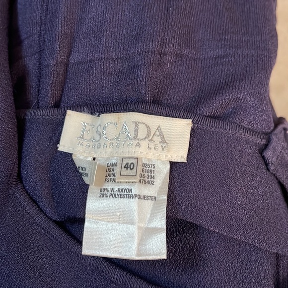 Escada navy blue vintage sleeveless top Size EU40/US10. Worn with love - Picture 3 of 4